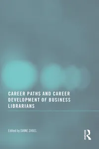Career Paths and Career Development of Business Librarians_cover