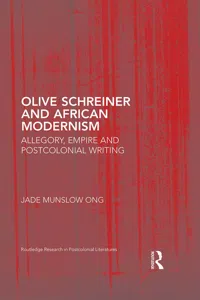 Olive Schreiner and African Modernism_cover