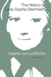 The History of Lady Sophia Sternheim_cover