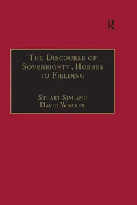 The Discourse of Sovereignty, Hobbes to Fielding_cover