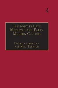 The Body in Late Medieval and Early Modern Culture_cover