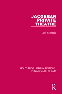 Jacobean Private Theatre_cover