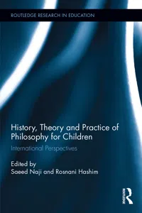 History, Theory and Practice of Philosophy for Children_cover