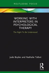 Working with Interpreters in Psychological Therapy_cover