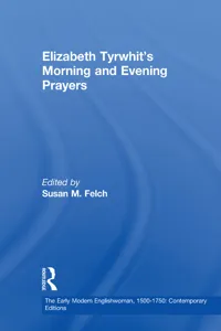 Elizabeth Tyrwhit's Morning and Evening Prayers_cover