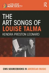 The Art Songs of Louise Talma_cover