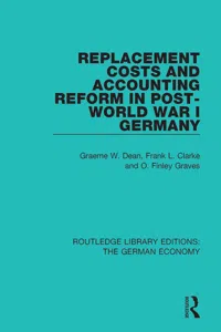 Replacement Costs and Accounting Reform in Post-World War I Germany_cover