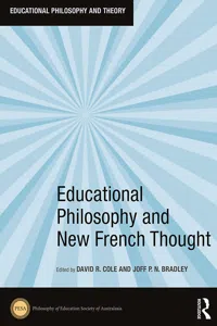 Educational Philosophy and New French Thought_cover