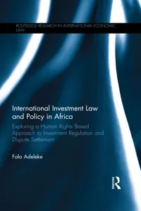 International Investment Law and Policy in Africa_cover
