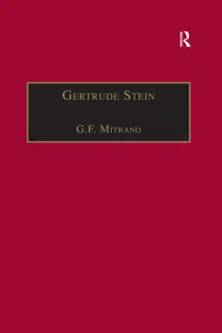 Gertrude Stein_cover