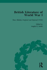 British Literature of World War I, Volume 4_cover