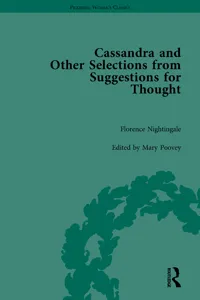 Cassandra and Suggestions for Thought by Florence Nightingale_cover