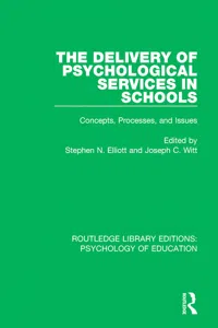 The Delivery of Psychological Services in Schools_cover