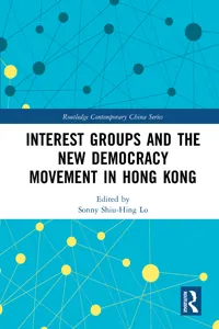 Interest Groups and the New Democracy Movement in Hong Kong_cover