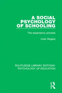 A Social Psychology of Schooling_cover