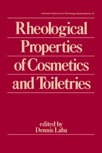 Rheological Properties of Cosmetics and Toiletries_cover