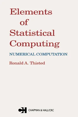 Elements of Statistical Computing