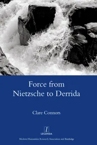 Force from Nietzsche to Derrida_cover