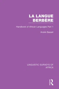 La Langue Berbère_cover