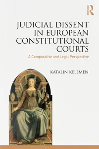 Judicial Dissent in European Constitutional Courts_cover