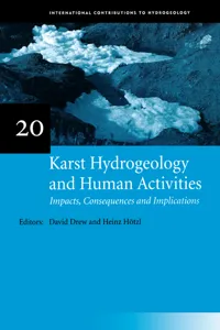 Karst Hydrogeology and Human Activities: Impacts, Consequences and Implications_cover