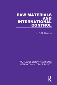 Raw Materials and International Control_cover