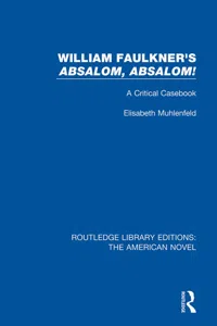 William Faulkner's 'Absalom, Absalom!_cover