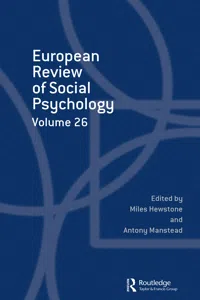 European Review of Social Psychology: Volume 26_cover