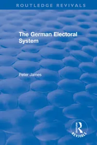 The German Electoral System_cover