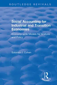Social Accounting for Industrial and Transition Economies_cover
