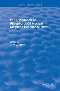 Revival: Handbook of Phosphorus-31 Nuclear Magnetic Resonance Data_cover