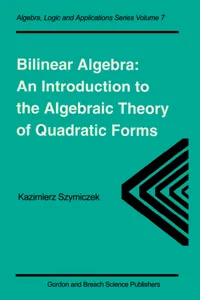 Bilinear Algebra_cover
