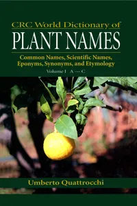 CRC World Dictionary of Plant Names_cover