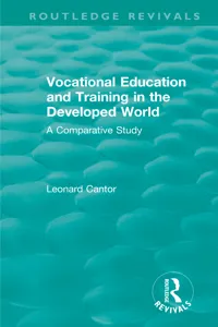 Routledge Revivals: Vocational Education and Training in the Developed World_cover