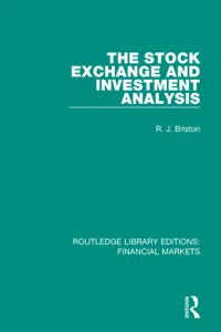 The Stock Exchange and Investment Analysis_cover