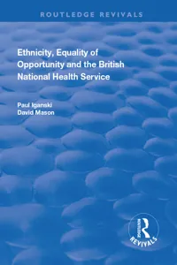 Ethnicity, Equality of Opportunity and the British National Health Service_cover