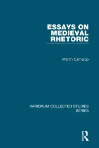 Essays on Medieval Rhetoric_cover