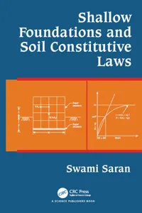 Shallow Foundations and Soil Constitutive Laws_cover