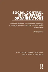 Social Control in Industrial Organisations_cover