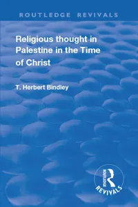 Revival: Religious Thought in Palestine in the time of Christ_cover