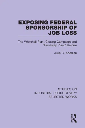 Exposing Federal Sponsorship of Job Loss