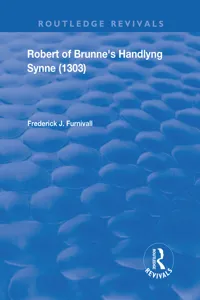 Robert of Brunne's Handlyng Synne_cover