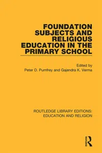 Foundation Subjects and Religious Education in the Primary School_cover