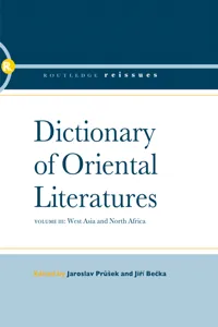 Dictionary of Oriental Literatures 3_cover
