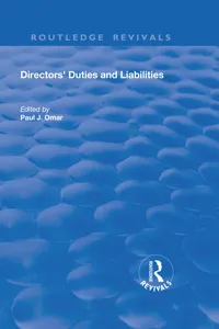 Directors' Duties and Liabilities_cover