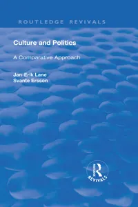 Culture and Politics: A Comparative Approach_cover