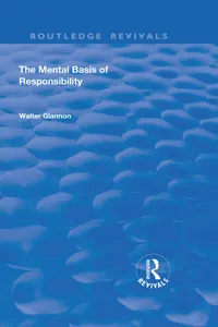 The Mental Basis of Responsibility_cover