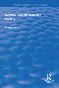 Derrida, Responsibility and Politics_cover