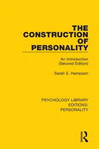 The Construction of Personality_cover