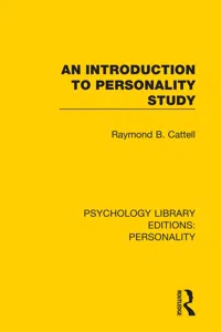An Introduction to Personality Study_cover
